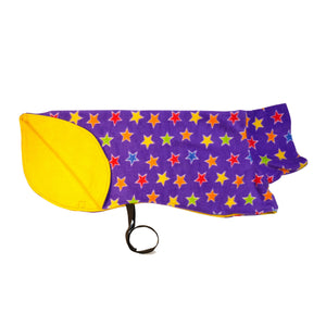 Purple Stars - Double Layer Fleece - Small size only!
