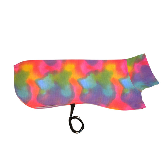 Mottled Rainbow Blur - Single layer fleece - small size only!