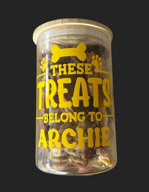 Personalised Dog Treat Jar - Large 1L