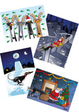 NEW! Greyhound Christmas Cards by Rich Skipworth (+ optional donation)