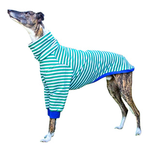 Green Stripes Long Sleeved Greyhound T-shirt