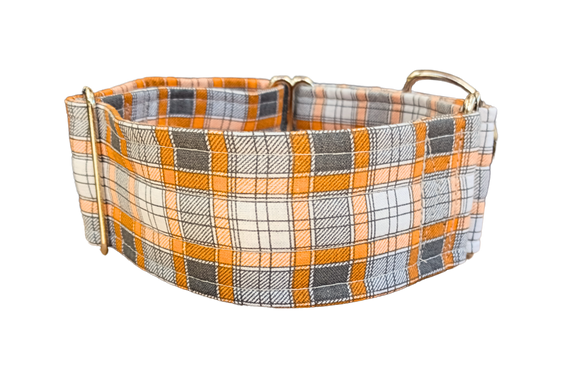 NEW! Orange & Grey Plaid 2