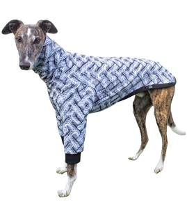 NEW! Grey Cable Knit Long Sleeved Greyhound T-Shirt