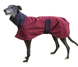 Burgundy with Navy Two-Tone Raincoat
