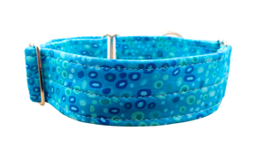 NEW! Blue & Green Dots 1.5" Collar