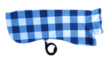 NEW! Navy & White Check - Single Layer Fleece - 1 size large left!