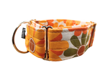 NEW! Retro Orange Flowers 2" Collar