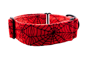 NEW! Red Spider Webs 1.5" Collar