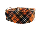 NEW! Pumpkin Tartan 2" Collar - MORE STOCK COMING SOON!