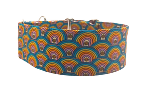 NEW! Retro Rainbows 2" Collar