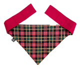 NEW! Summer Scarf - Red, Green & Gold Tartan - Limited edition- On SALE 20% Off!