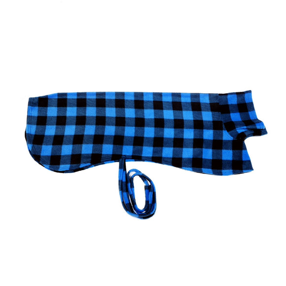 Blue Check - Single Layer Fleece