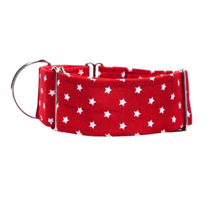 Red with White Stars 2" Collar