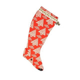 Greyhound Christmas Stocking - Festive Red - 2 designs