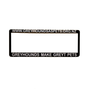 Greyhounds as Pets Number Plate Surround - pair