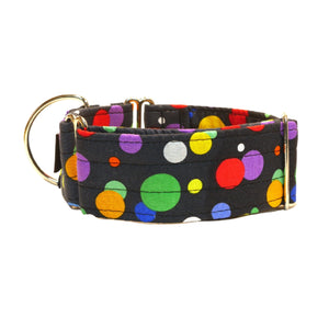 Navy with Colourful Dots 2" Collar